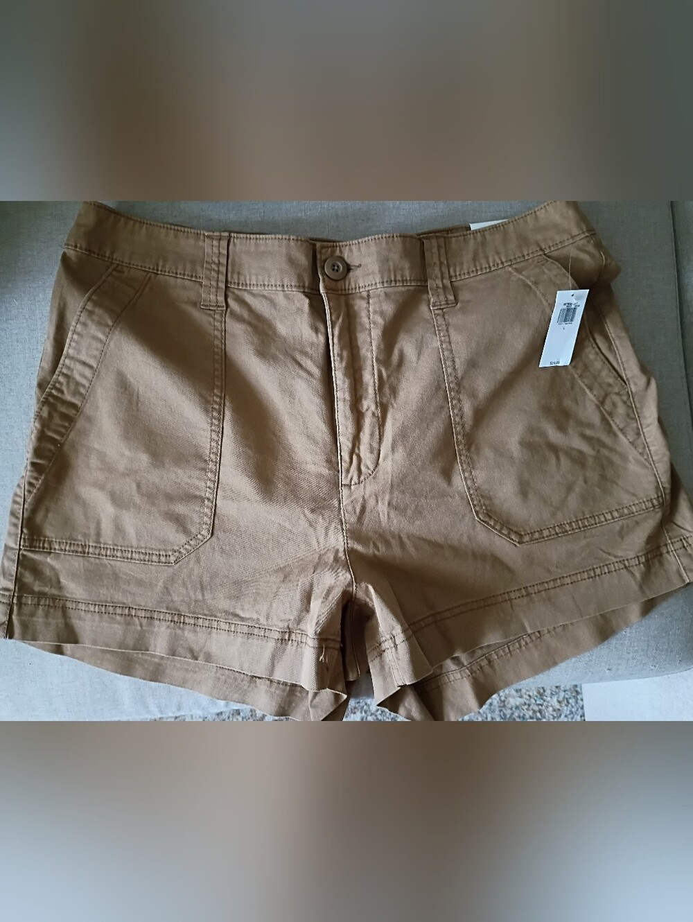 Women’s Cotton Chino Shorts in Brown - Classic Casual